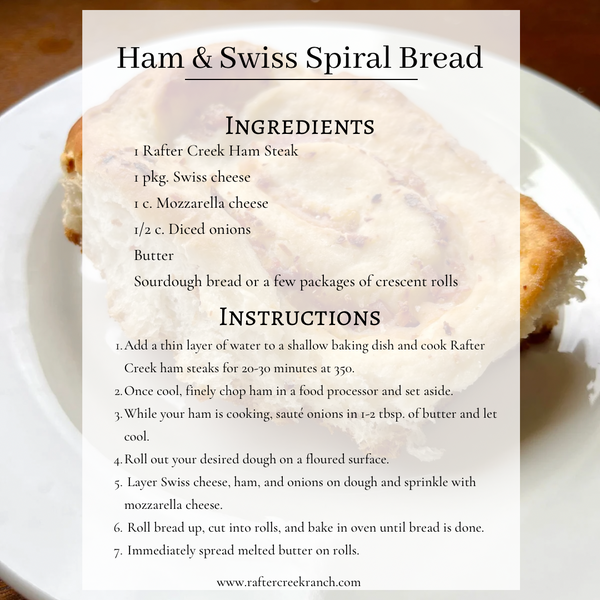 Ham & Swiss Spiral Bread